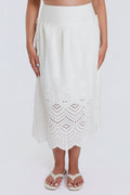 Desert Lace Eyelet Skirt - Desert Sunday