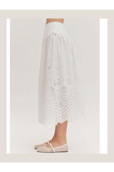 Desert Lace Eyelet Skirt - Desert Sunday