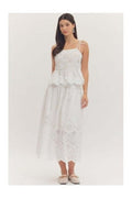 Desert Lace Eyelet Top - Desert Sunday