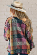 Double Take Full Size Exposed Seam Button Up Fleece Shacket - Desert Sunday