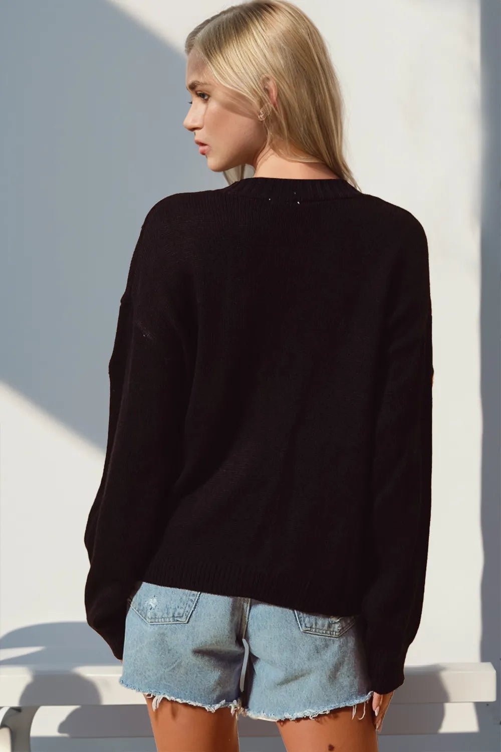 Double Take Full Size Pumpkin Button Up Long Sleeve Cardigan - Desert Sunday