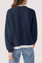 Double Take Pullover in Navy - Desert Sunday