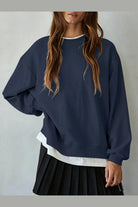 Double Take Pullover in Navy - Desert Sunday