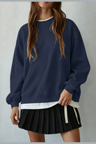 Double Take Pullover in Navy - Desert Sunday