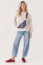Double Take Pullover in Tan - Desert Sunday
