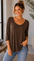 Everyday Essential Longline Top - Desert Sunday