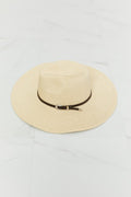 Fame Boho Summer Straw Fedora Hat - Desert Sunday
