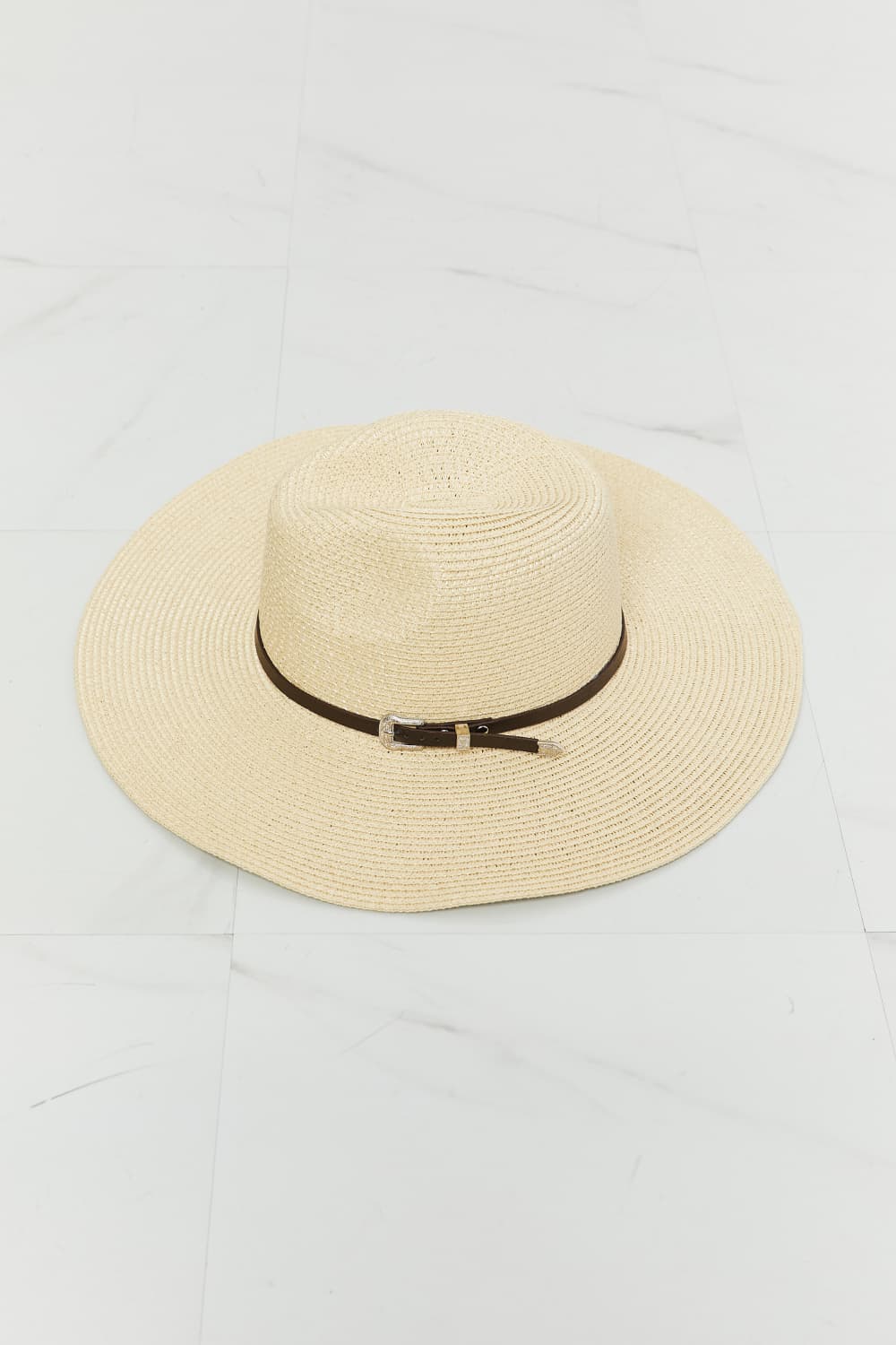 Fame Boho Summer Straw Fedora Hat - Desert Sunday