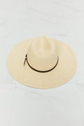 Fame Boho Summer Straw Fedora Hat - Desert Sunday