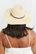 Fame Boho Summer Straw Fedora Hat - Desert Sunday