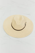 Fame Boho Summer Straw Fedora Hat - Desert Sunday
