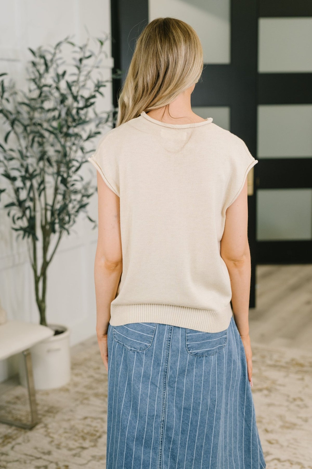 Feminine Intuition Button Down Blouse - Desert Sunday
