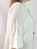 Floral Bloom Embroidered Tunic - Desert Sunday
