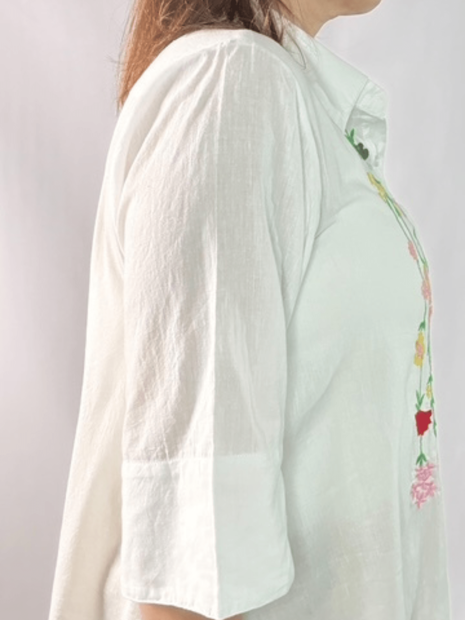 Floral Bloom Embroidered Tunic - Desert Sunday