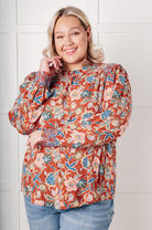 Floral Delight Blouse - Desert Sunday