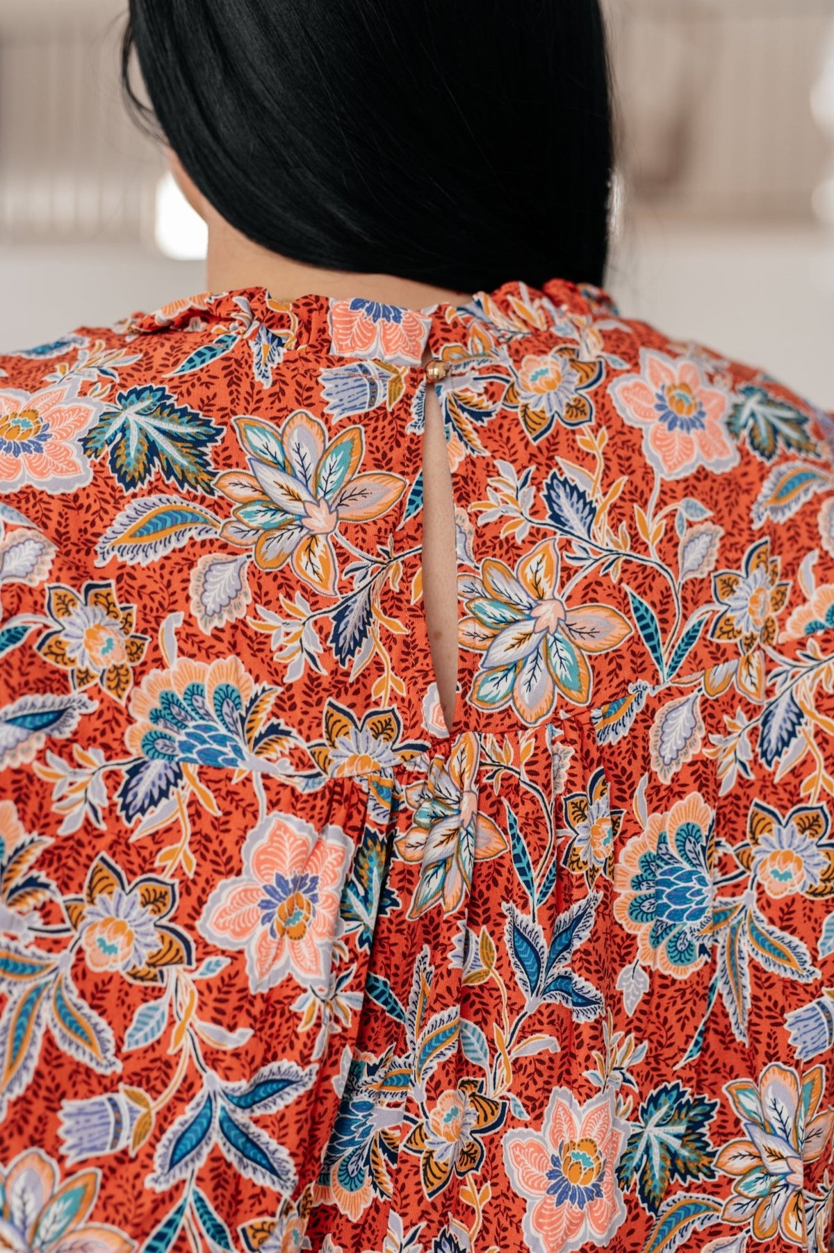 Floral Delight Blouse - Desert Sunday