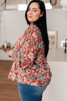 Floral Delight Blouse - Desert Sunday