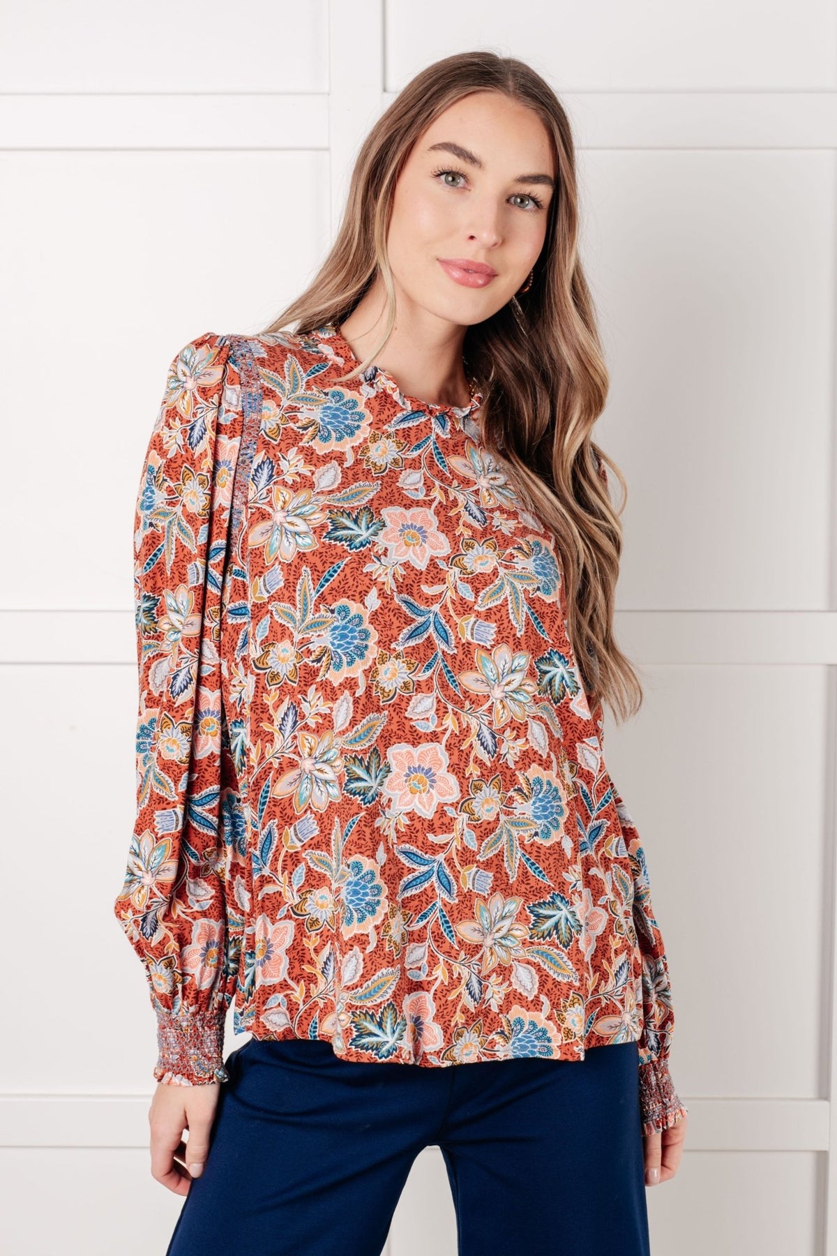 Floral Delight Blouse - Desert Sunday