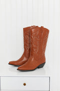 Fortune Dynamic Countryside Lane Mid-Calf Embroidered Cowboy Boots - Desert Sunday