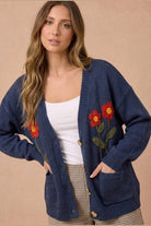 Garden Party Every Day Floral Cardigan - Desert Sunday