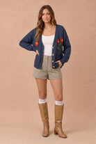 Garden Party Every Day Floral Cardigan - Desert Sunday