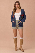 Garden Party Every Day Floral Cardigan - Desert Sunday