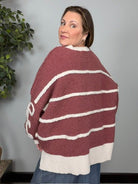 Give it a Twirl Cozy Stripe Sweater - Desert Sunday
