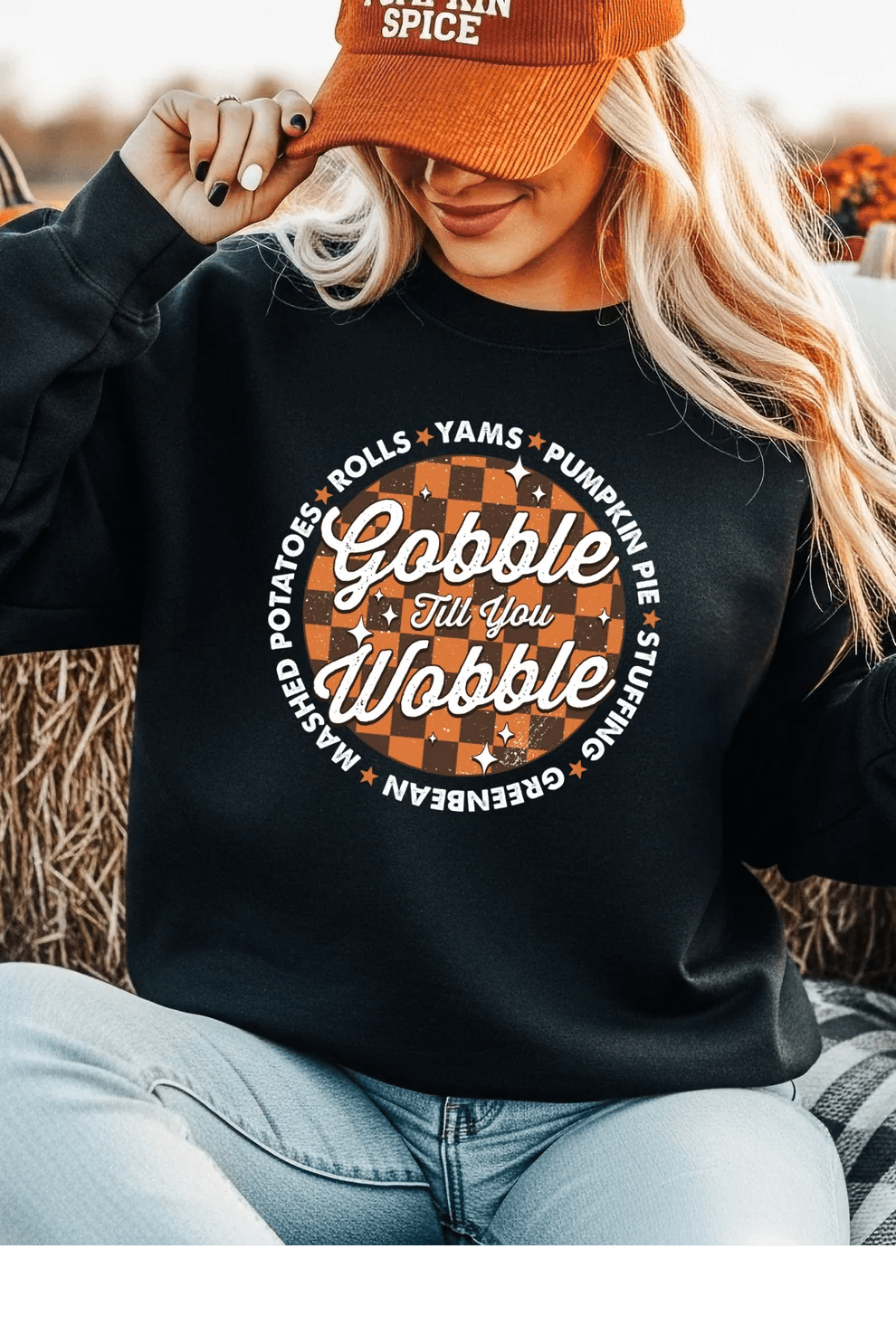 Gobble Til You Wobble Sweatshirt - Desert Sunday