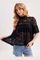 Gracie Top In Black - Desert Sunday