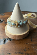 Handmade Amazonite & Natural Gemstone Bracelet Set – Set of 3 - Desert Sunday