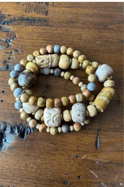 Handmade Arizona Clay & Jasper Bracelet Set – Set of 3 - Desert Sunday