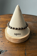Handmade Tribal Agate, Wood, Brass & Citrine Bracelet Set – Set of 4 - Desert Sunday