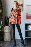 Heimish Pumpkin Print One Shoulder T-Shirt - Desert Sunday