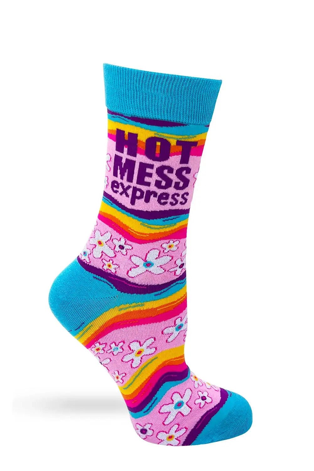Hot Mess Express Crew Socks - Desert Sunday