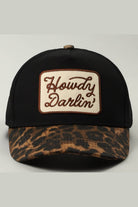 Howdy Darlin’ Leopard Brim Trucker Hat - Desert Sunday