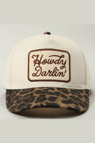 Howdy Darlin’ Leopard Brim Trucker Hat - Desert Sunday