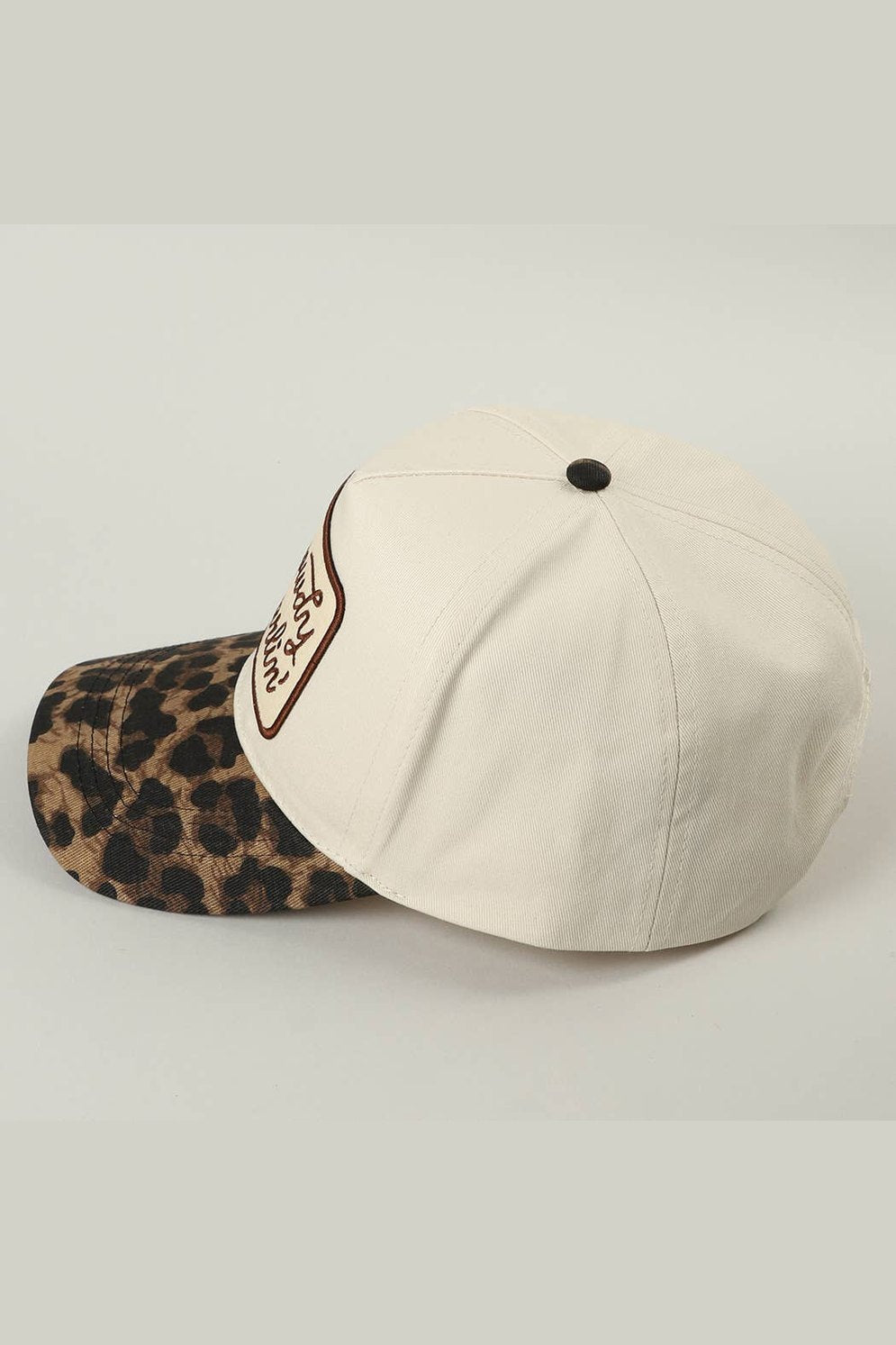 Howdy Darlin’ Leopard Brim Trucker Hat - Desert Sunday