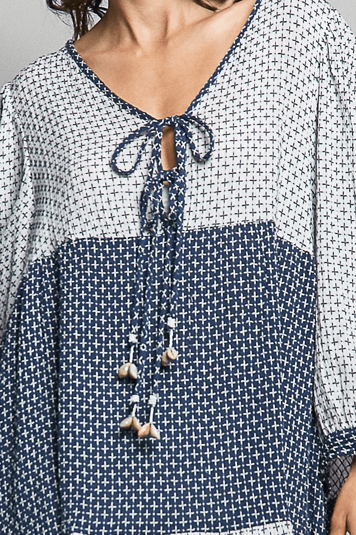 Indigo Breeze Maxi Dress - Desert Sunday