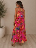 Island Bloom Maxi Skirt in Megenta - Desert Sunday
