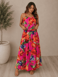 Island Bloom Maxi Skirt in Megenta - Desert Sunday