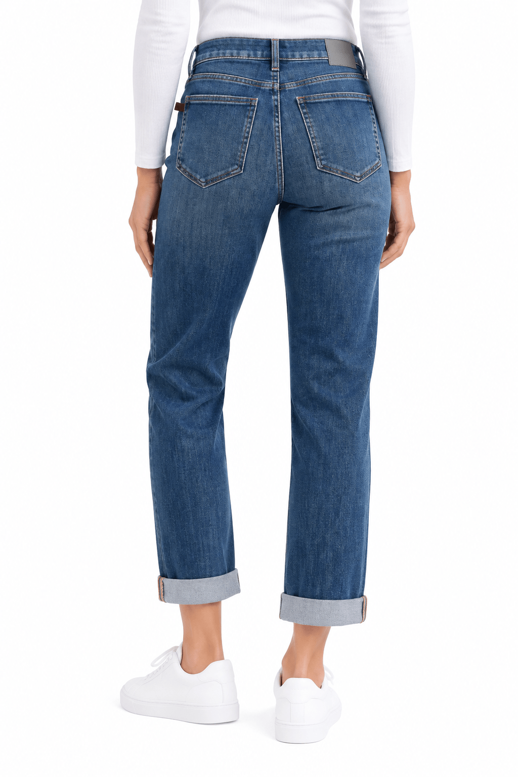 Judy Blue Billie Cuffed Boyfriend Jeans –Dark Wash - Desert Sunday