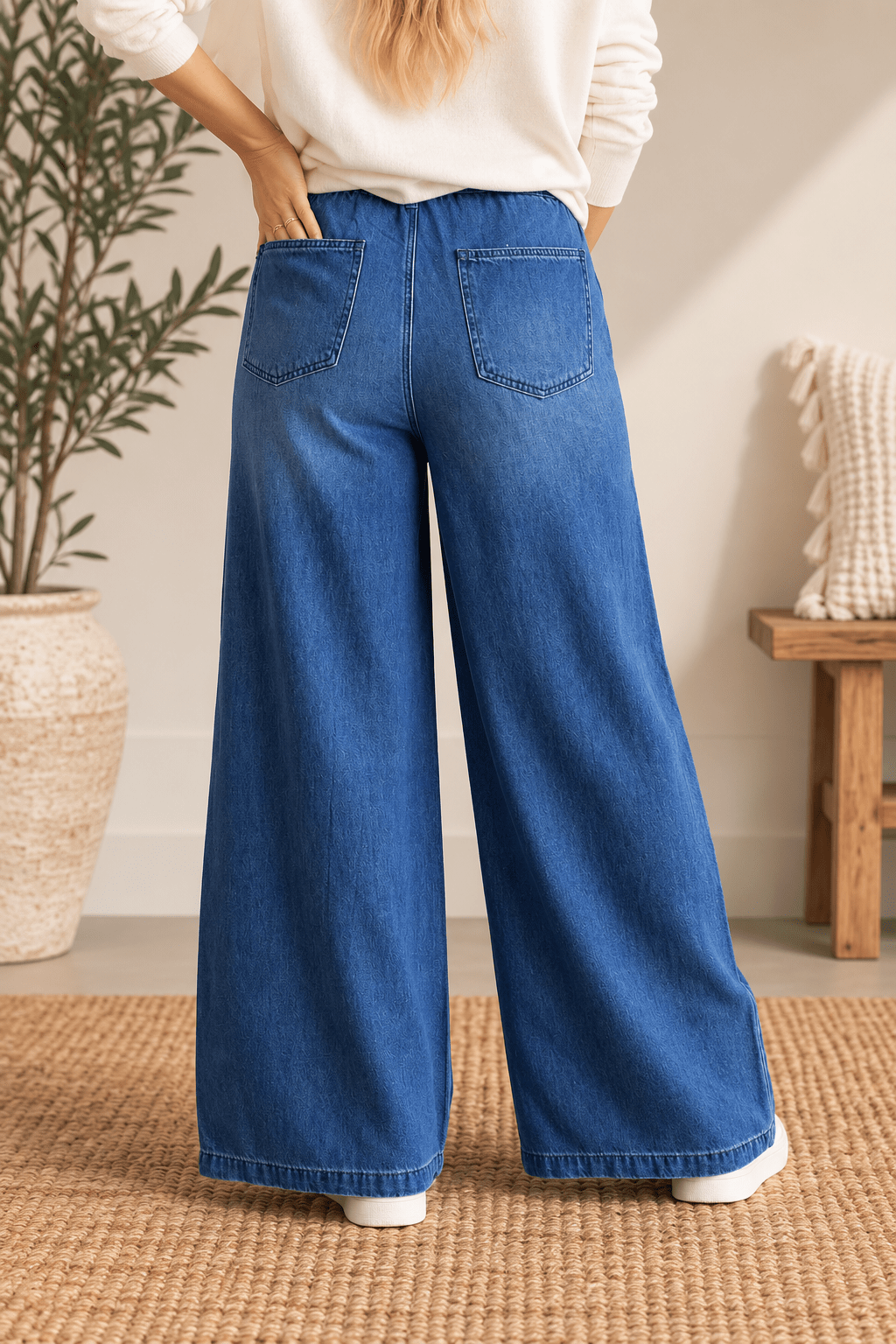 Judy Blue Featherweight Drawstring Jeans - Desert Sunday