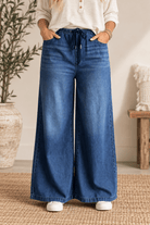 Judy Blue Featherweight Drawstring Jeans - Desert Sunday