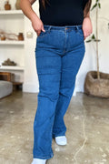 Judy Blue Full Size High Rise Straight Jeans - Desert Sunday