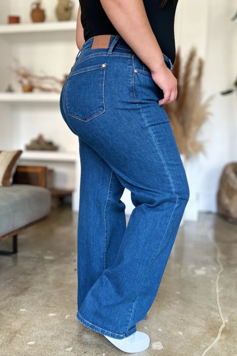 Judy Blue Full Size High Rise Straight Jeans - Desert Sunday