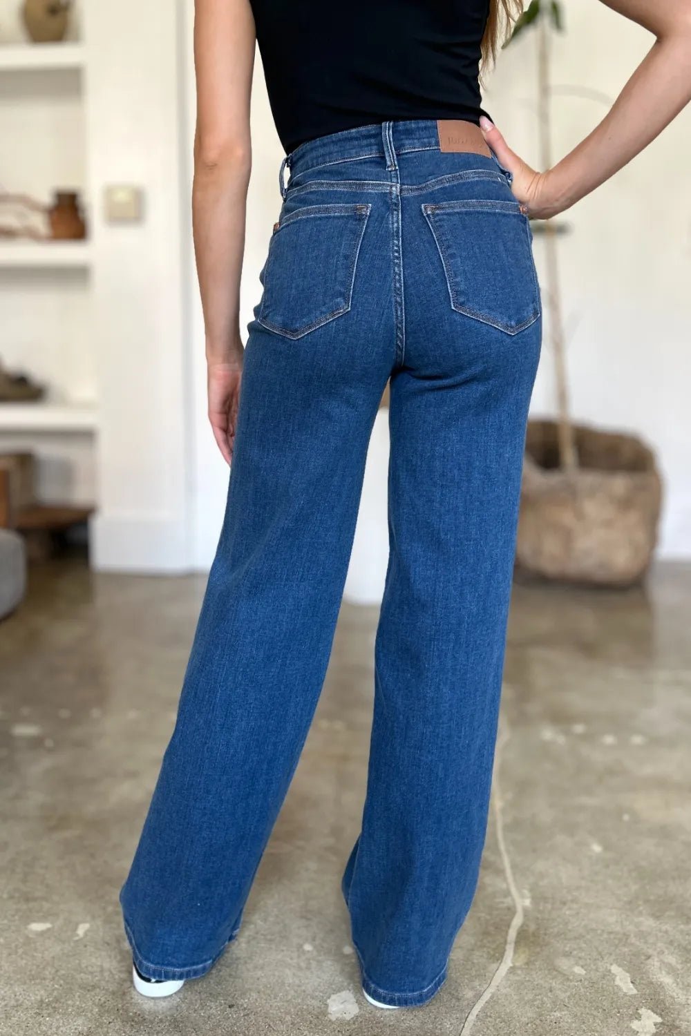 Judy Blue Full Size High Rise Straight Jeans - Desert Sunday