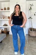 Judy Blue Full Size High Rise Straight Jeans - Desert Sunday