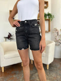 Judy Blue Full Size High Waist Rigid Magic Denim Shorts - Desert Sunday