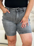 Judy Blue Full Size High Waist Washed Denim Shorts - Desert Sunday