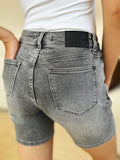 Judy Blue Full Size High Waist Washed Denim Shorts - Desert Sunday